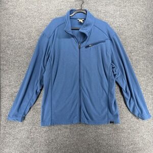 Duluth Sweater Jacket Mens XL Blue Fleece Polartec Full Zip Outdoor Casual Comfy